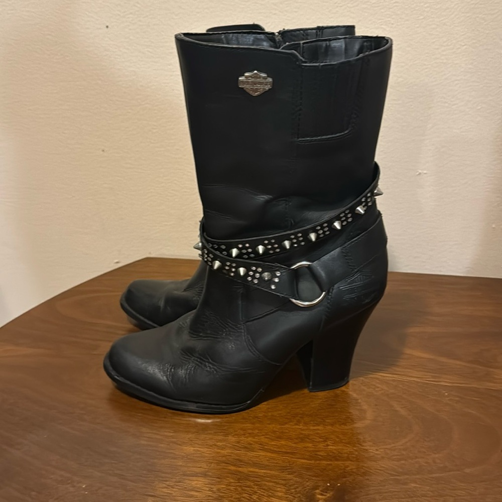 Harley Davidson studded boots